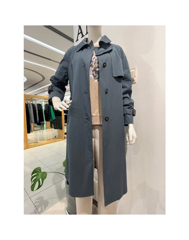 안지크 [갤러리아] 갤러리아백화점(안지크24S/S)70% 면바바리 캐쥬얼트렌치코트(AI1BR5120) 착용컷