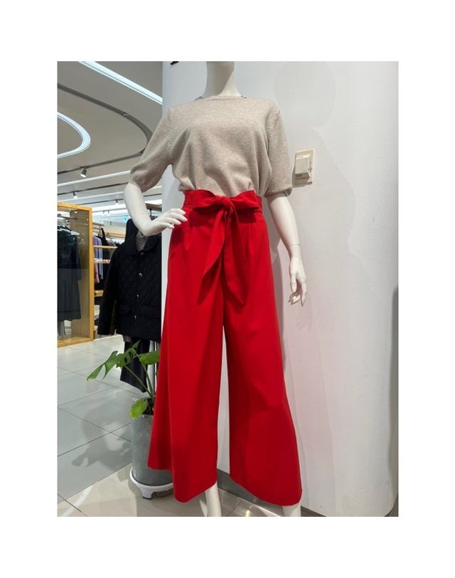 안지크 [갤러리아] 안지크(24S/S) 와이드팬츠 원턱팬츠 정장바지 (AI1SL1160) 착용컷