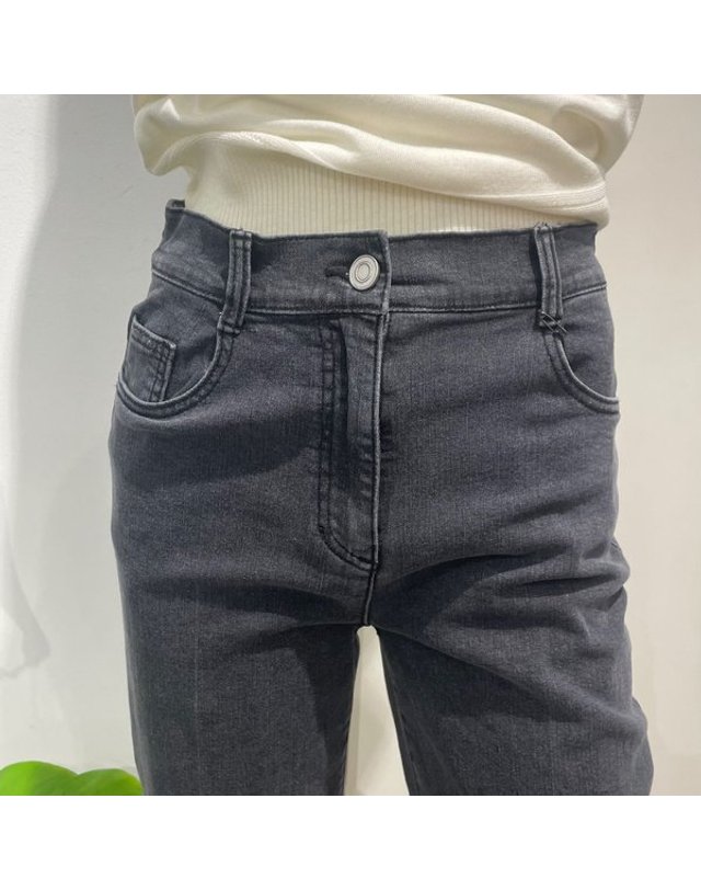 안지크 [갤러리아] 안지크(25S/S)와이드팬츠 워싱데님팬츠(AJ1DL1130) 착용컷
