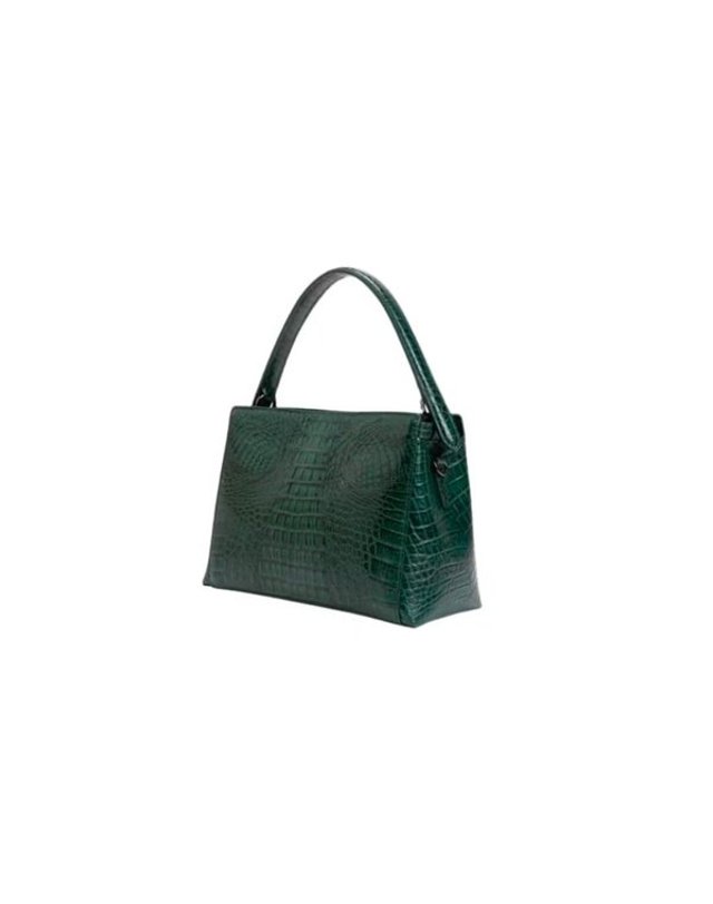 에스콰이어 [갤러리아] BK에스콰이아 여성 카이만 악어가죽 토트백 크로스백 EHEWHB161BK-162G-163 착용컷