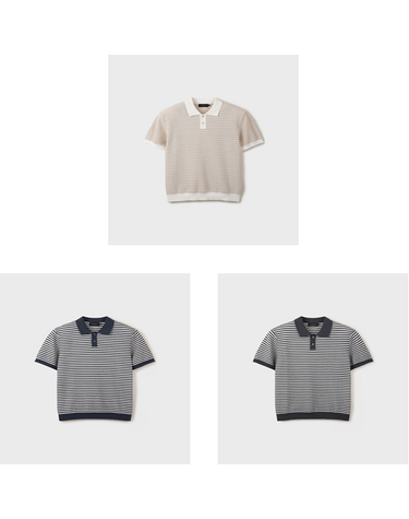 [갤러리아] 26S/S Premium 클래시 스트라이프 반팔 티에리 3종 택1 [ADG2ET1801]