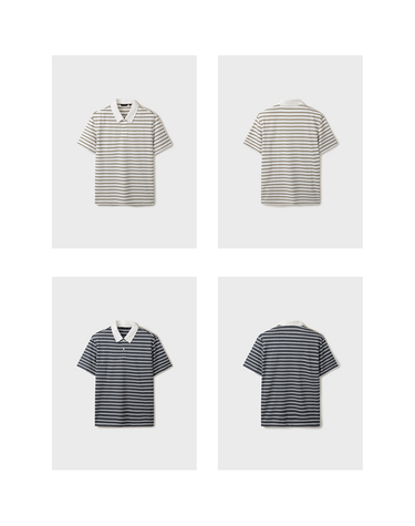 [갤러리아] 26F/W Premium 클래시 스트라이프 반팔 티에리 2종 택1 [ADG3TT1801]