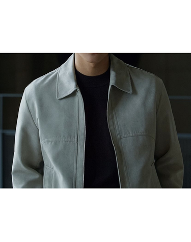 [갤러리아] F/W Premium 솔리드 크롭 에코 스웨이드 트러커 [ADE4JJ1902]