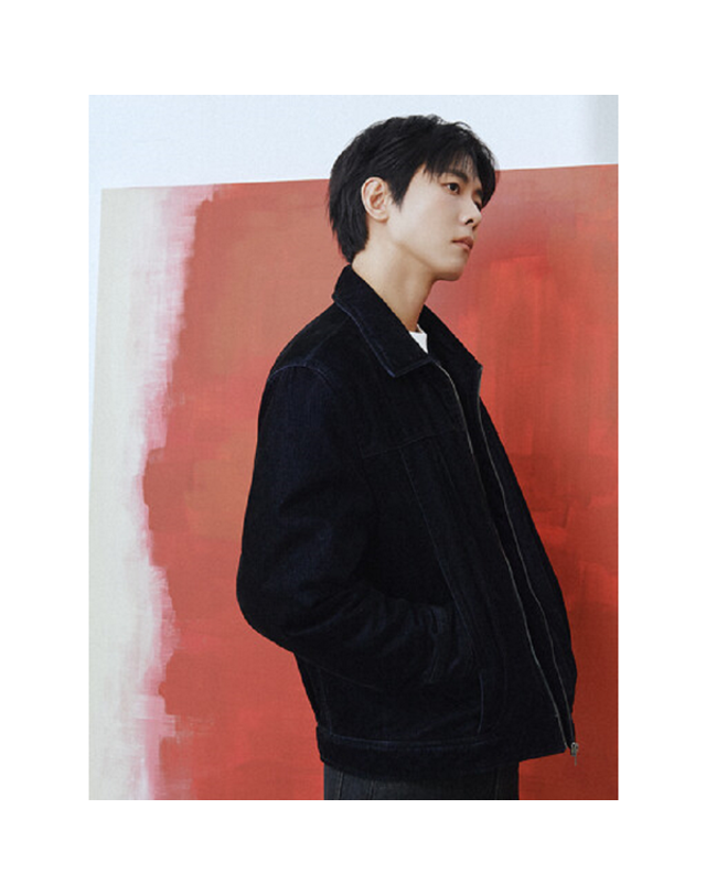 리얼지오지아 [갤러리아] 26F/W Premium 솔리드 데님 벨벳 패딩 집업 점퍼 [ADG4JP1806] 착용컷