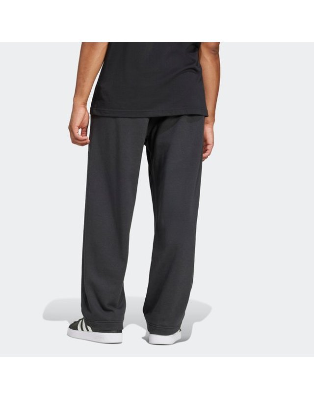 아디다스 [갤러리아] [MENS SPORTSWEAR] 에센셜 와이드 레그 3바 로고 팬츠 (JF3604) 착용컷