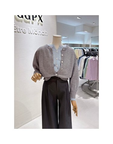 [갤러리아] 소이배색 긴팔가디건(Q2KG003B)