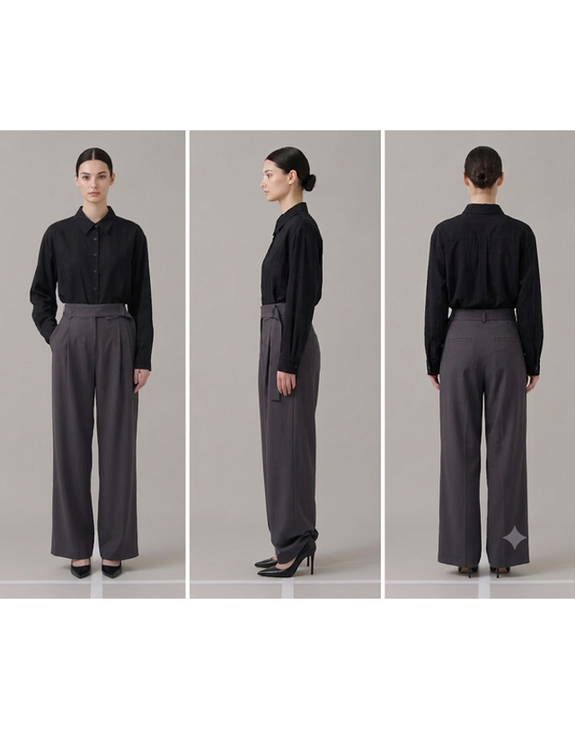 지지피엑스 [갤러리아] 뮤트 카라 긴팔셔츠(Q9SH010B) 착용컷