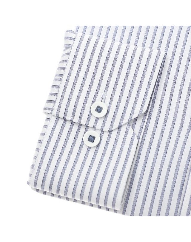 예작 [갤러리아] 예작 남자 정장 셔츠 S/S 긴팔 스트라이프 남방 (슬림핏) YJFSBS168GY외 착용컷