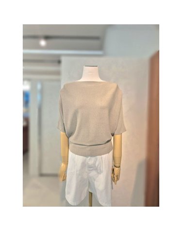 [갤러리아] ABF.Z  홀가먼트 보트넥 5부 니트 AZACHW36H