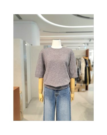 [갤러리아] ABF.Z   소프트 라운드넥 하프 슬리브 니트 AZA5HW44G