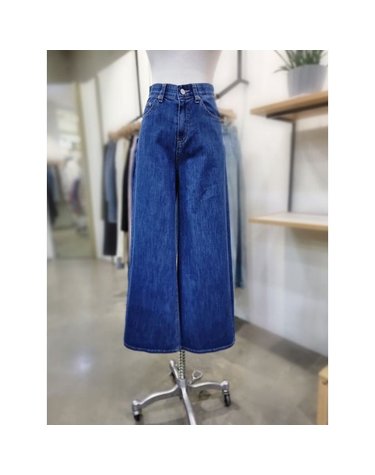 [갤러리아] ABFZ 진청 일자 와이드 데님팬츠(ABZ3HE34)