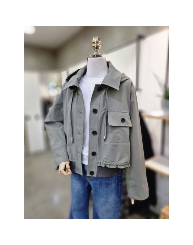 에비에프지 [갤러리아] ABFZ[2컬러]후드 스트링 점퍼(ABZ5HU03) 착용컷