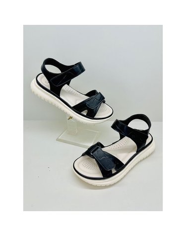 [갤러리아] 고세 데일리 여성 초경량 에어쿠션 벨크로 스트랩샌들 GZS5S016 블랙 4cm
