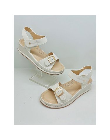 [갤러리아] 고세 데일리 여성 경량 에어쿠션 벨크로 스트랩샌들 GZS5S018 아이보리 4cm
