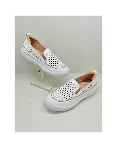 [갤러리아] 고세 데일리 여성 경량 펀칭 쿠션 슬립온 GZP5S054 아이보리 3cm