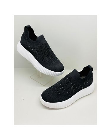 [갤러리아] 고세 데일리 여성 키높이 큐빅 니트 슬립온 GZP5S056 블랙 5cm