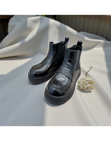 [갤러리아] 고세 데일리 여성 스퀘어 청키 페니 첼시 앵클부츠 GZA5F112 블랙 5cm