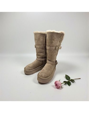 [갤러리아] 고세 데일리 여성 키디벨트 양털 투웨이 롱부츠 OZL5F080 베이지 4.5cm