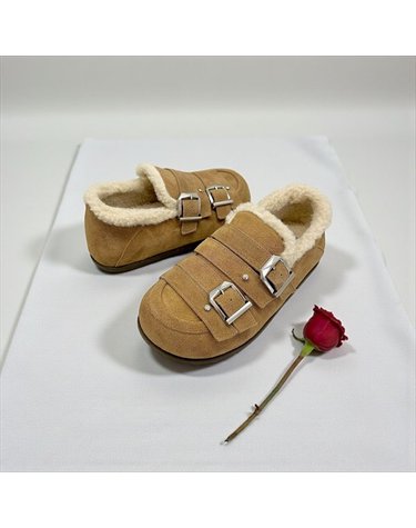 [갤러리아] 고세 데일리 여성 와이드핏 벨티드 양털 쿠션 스니커즈 GZP5F024 카멜 4.5cm