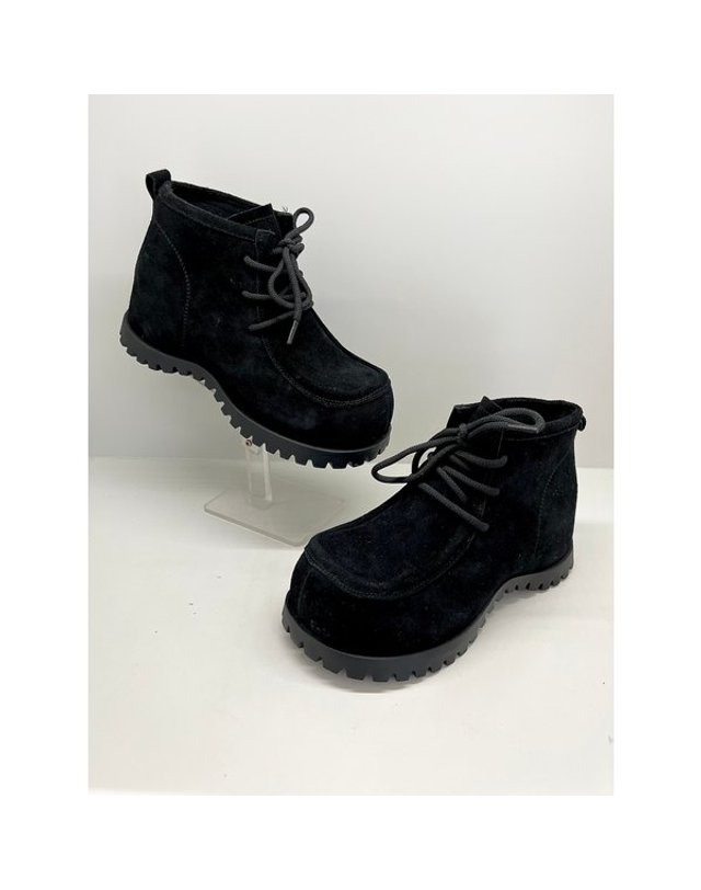 고세제화 [갤러리아] 고세 데일리 여성 스웨이드 히든키높이 왈라비 로퍼 GZP5F104 브라운 5cm 착용컷