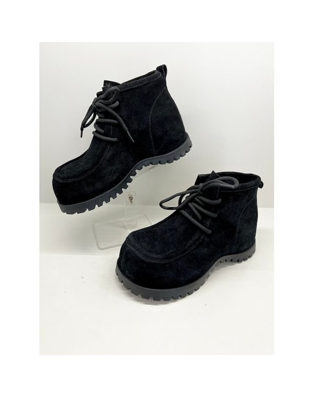 고세제화 [갤러리아] 고세 데일리 여성 스웨이드 히든키높이 왈라비 로퍼 GZP5F104 브라운 5cm 착용컷
