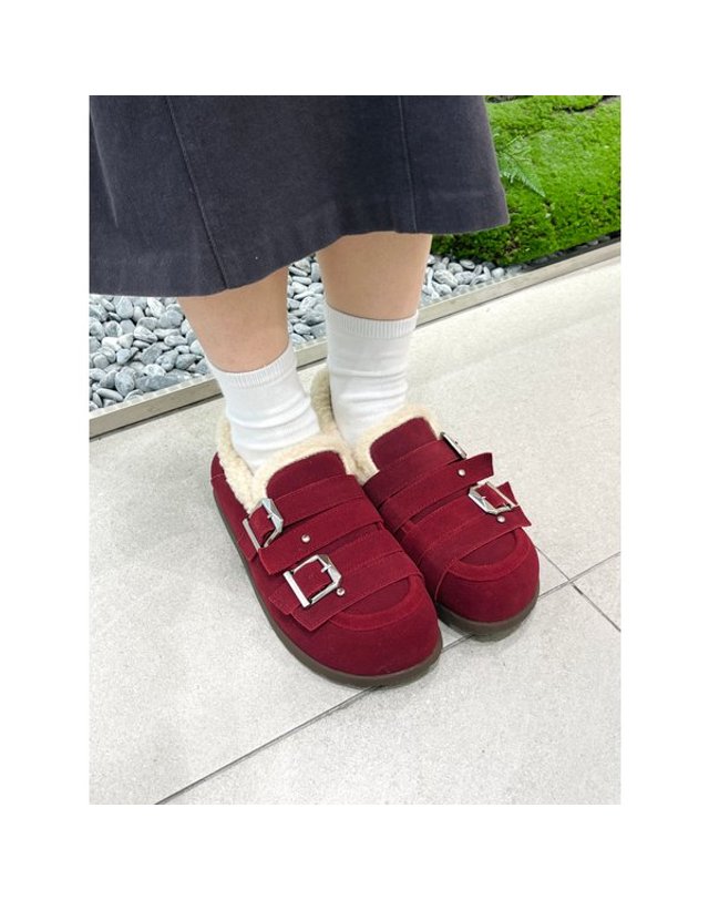 고세제화 [갤러리아] 고세 데일리 여성 와이드핏 벨티드 양털 쿠션 스니커즈 GZP5F024 카멜 4.5cm 착용컷