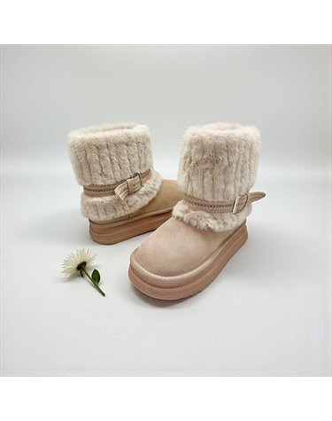 [갤러리아] 고세 데일리 여성 러블리 바니워머 플랫폼 양털 부츠 GZH5F024 베이지 4cm