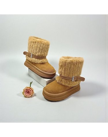 [갤러리아] 고세 데일리 여성 러블리 바니워머 플랫폼 양털 부츠 GZH5F024 카멜 4cm