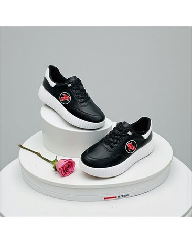 [갤러리아] 고세 데일리 여성 시그니처 경량 키높이 스니커즈 OZP6S007 블랙 4cm