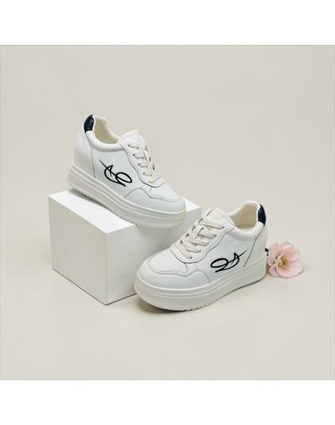 [갤러리아] 고세 데일리 여성 경량 시그니처 키높이 스니커즈 GZP6S002 화이트 8cm