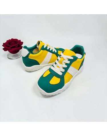 [갤러리아] 고세 데일리 여성 와이드핏 히든키높이 투톤 스니커즈 GZP6S005 그린 6cm