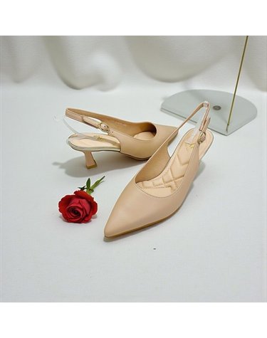[갤러리아] 고세 데일리 여성 출근룩 정장구두 포인티드 슬링백 힐 GDO6S026 핑크 6cm