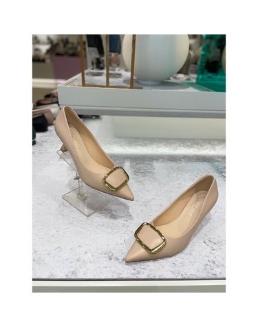 [갤러리아] 고세 여성 사각포인트장식 펌프스 OZP2F004BEE 베이지 6cm