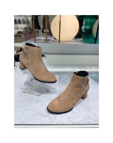 [갤러리아] 고세 데일리 여성 금장장식포인트 앵클부츠 GEA2F111BE 베이지 5cm