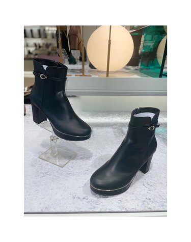 [갤러리아] 고세 데일리 여성 고리포인트 가보시 앵클부츠 GEA3F034BK 블랙 8cm
