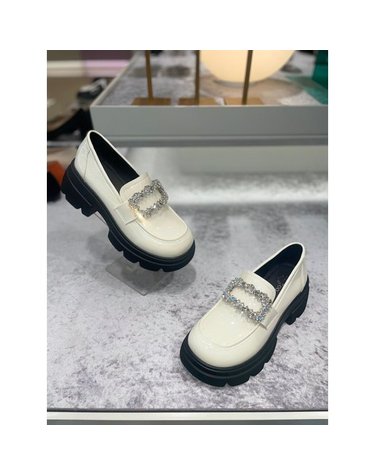 [갤러리아] 고세 데일리 여성 보석포인트장식 초경량 청키굽로퍼 OZP4S033 아이보리 6cm