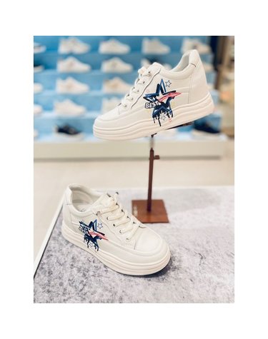 [갤러리아] 고세 데일리 여성 프린팅 키높이 스니커즈 GZP4S014 화이트 6cm