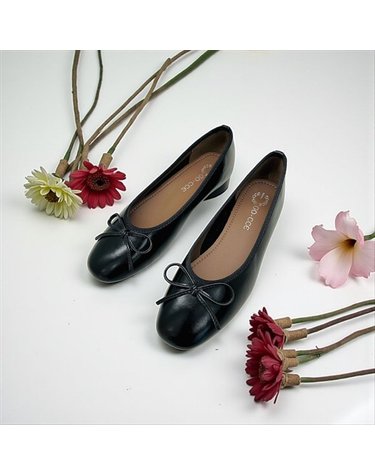 [갤러리아] 고세 데일리 여성 말랑쿠션 리본 플랫 OZP4F006 블랙 2.5cm