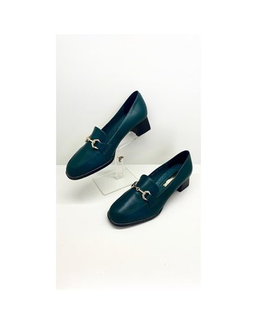 [갤러리아] 고세 데일리 여성 홀스빗 라텍스 스퀘어로퍼 GLP4F019 청록 4cm