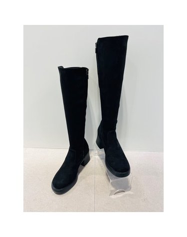 [갤러리아] 고세 데일리 여성 청키굽 경량 키높이 스판 롱부츠 GZL4F031 블랙 7cm