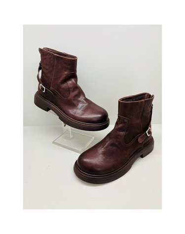 [갤러리아] 고세 데일리 여성 빈티지 청키굽 앵클부츠 GZA4F024 브라운 3.5cm
