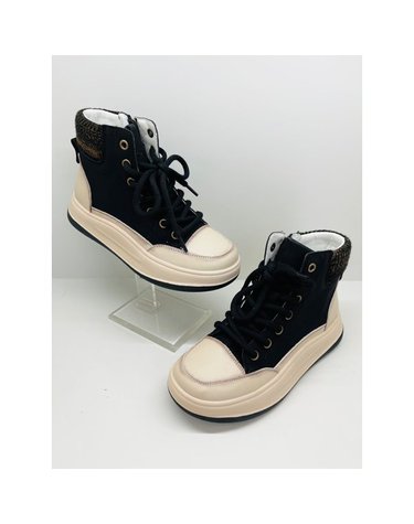 [갤러리아] 고세 데일리 여성 시보리 하이탑 스니커즈 GZA4F028 블랙 4cm