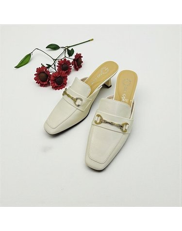 [갤러리아] 고세 데일리 여성 홀스빗 스퀘어 뮬 힐 블로퍼 ADO5S007 아이보리 6cm