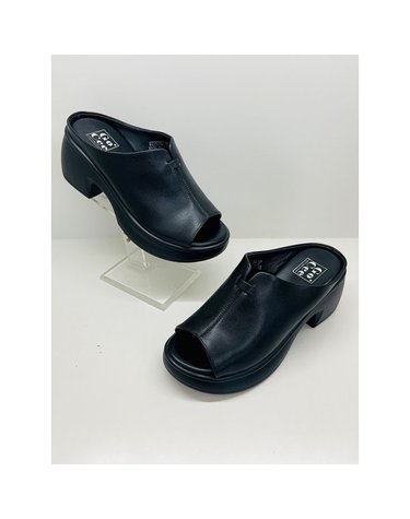 [갤러리아] 고세 데일리 여성 경량 가보시 통굽 슬리퍼 뮬 GZS5S023 블랙 6cm