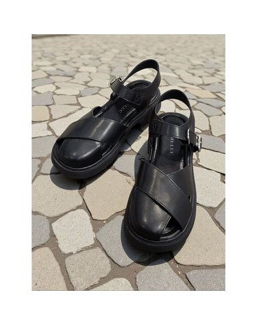 [갤러리아] [센터시티] 고세 쉴드 꼬임 청키 스트랩샌들 OZS3S076 블랙