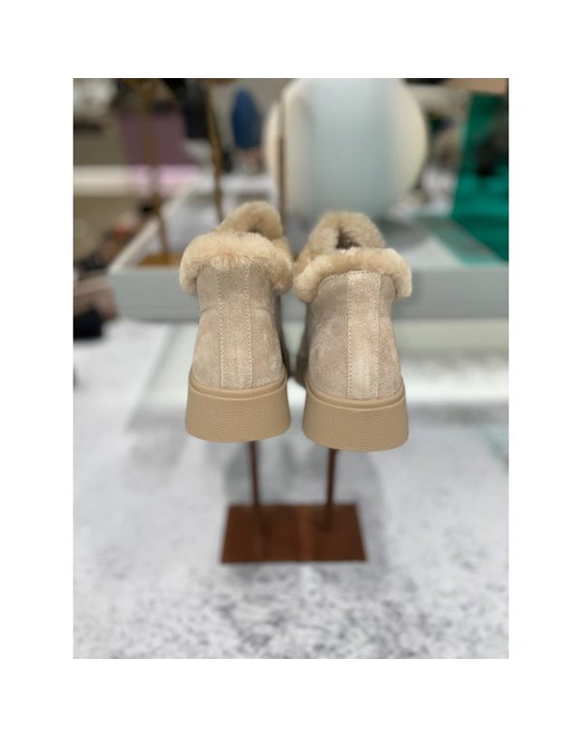 고세제화 [갤러리아] 고세 데일리 여성 양털 스니커즈 GZP3F051 2color 3.5cm 착용컷