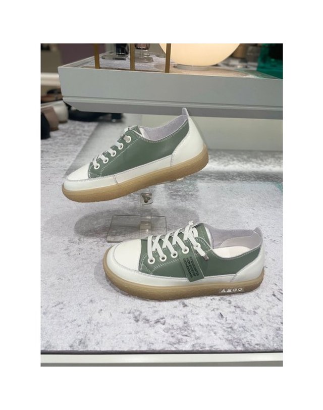 고세제화 [갤러리아] 고세 데일리 여성 경량 시그니처 스니커즈 GZP5006MTT 민트 3cm 착용컷
