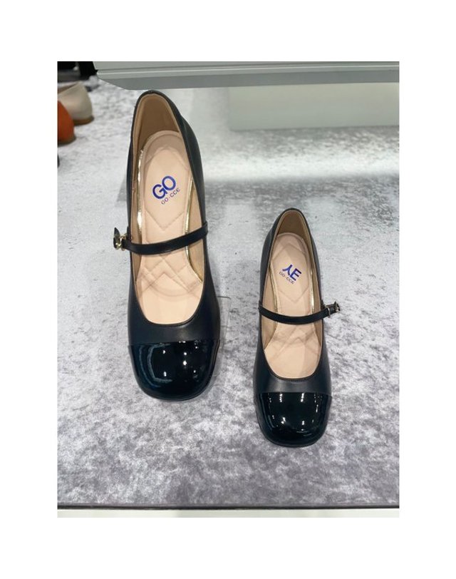 고세제화 [갤러리아] 고세 데일리 여성 투톤포인트 메리제인 펌프스 GEP3F009 2color 7cm 착용컷