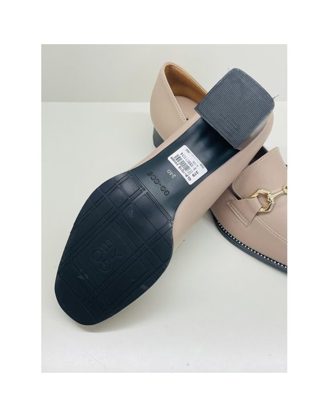 고세제화 [갤러리아] 고세 데일리 여성 홀스빗 라텍스 스퀘어로퍼 GLP4F019 청록 4cm 착용컷