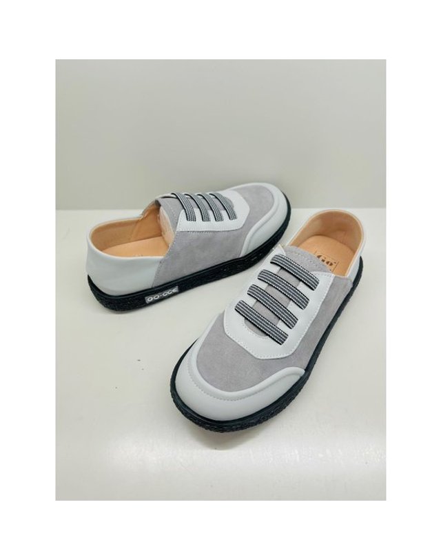 고세제화 [갤러리아] 고세 데일리 여성 스판밴딩 클래식 스니커즈 GZP4F008 연회색 3cm 착용컷